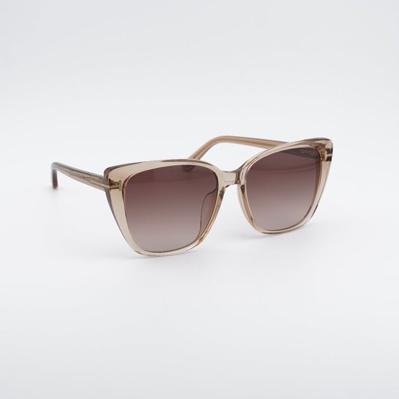 Tom Ford FT0973-K 45F Sunglasses Brown Square Frame, Brown Lenses main image 8